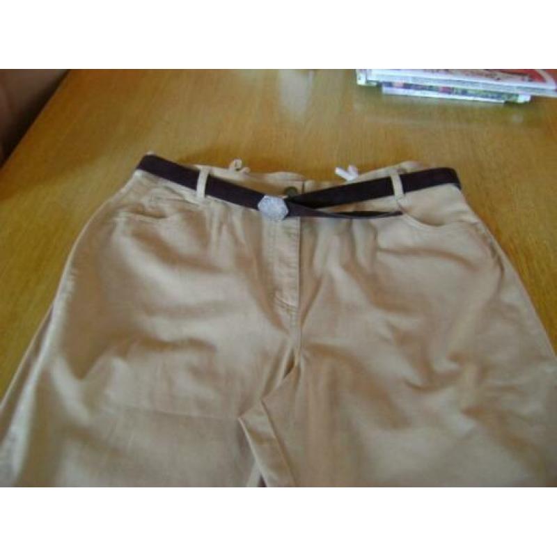 Nieuwe camel kleurige Polo Team broek, mt 48