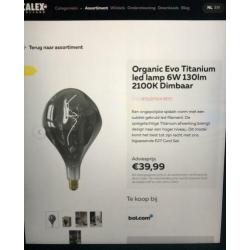 Calex titanium XXL lampen