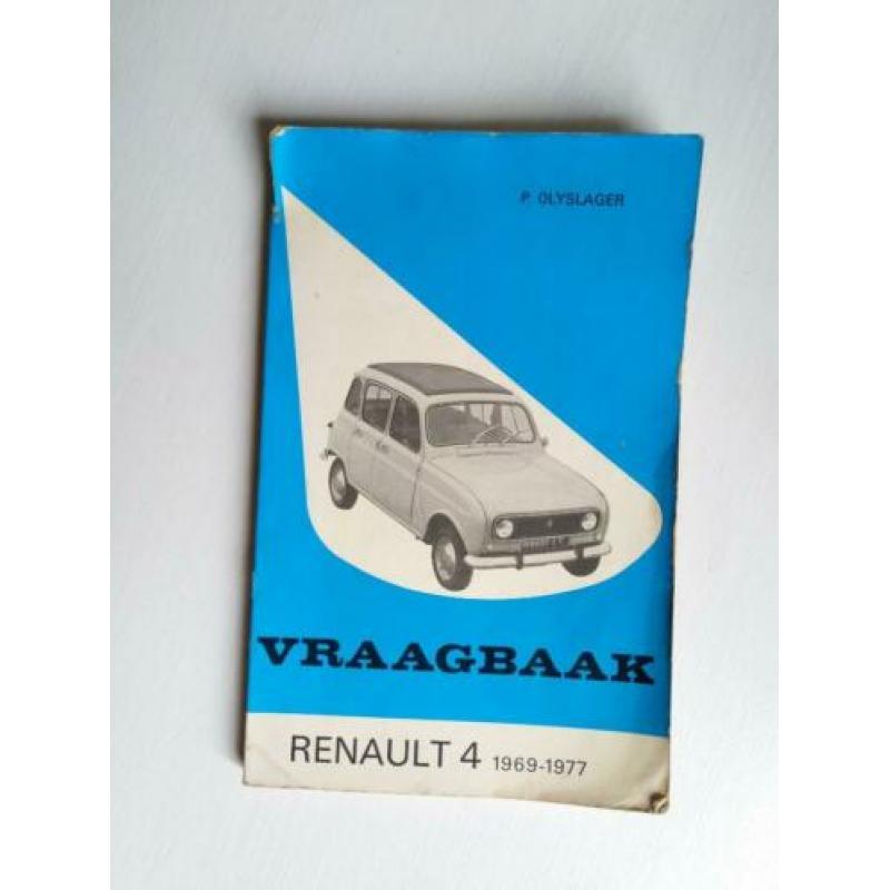 Vraagbaak en instructieboek Renault 4