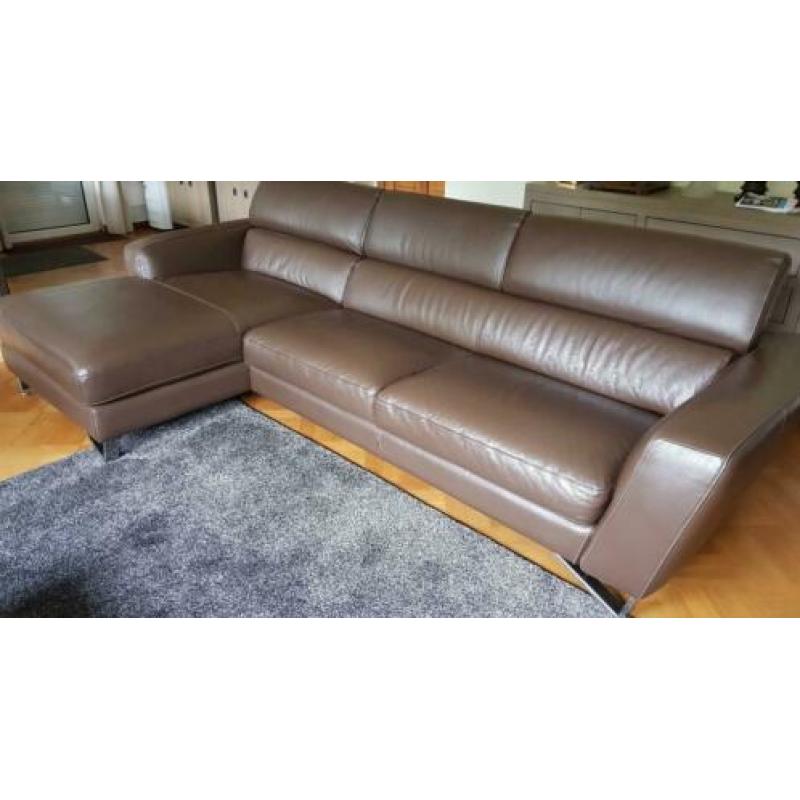 Lederen lounge bankstel