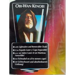 -45% Star Wars POTF Red Tri Logo Obi-Wan Kenobi - Long saber