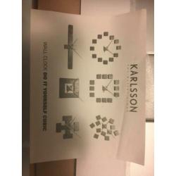 KARLSSON Cubic wandklok nieuw
