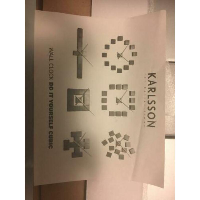 KARLSSON Cubic wandklok nieuw