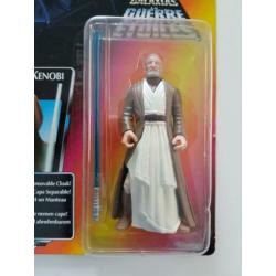 -45% Star Wars POTF Red Tri Logo Obi-Wan Kenobi - Long saber