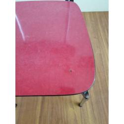 te koop: rode formica stoel, retro vintage jaren 60