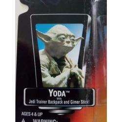 Star Wars POTF Red Photo Yoda with Jedi Trainer Backpack