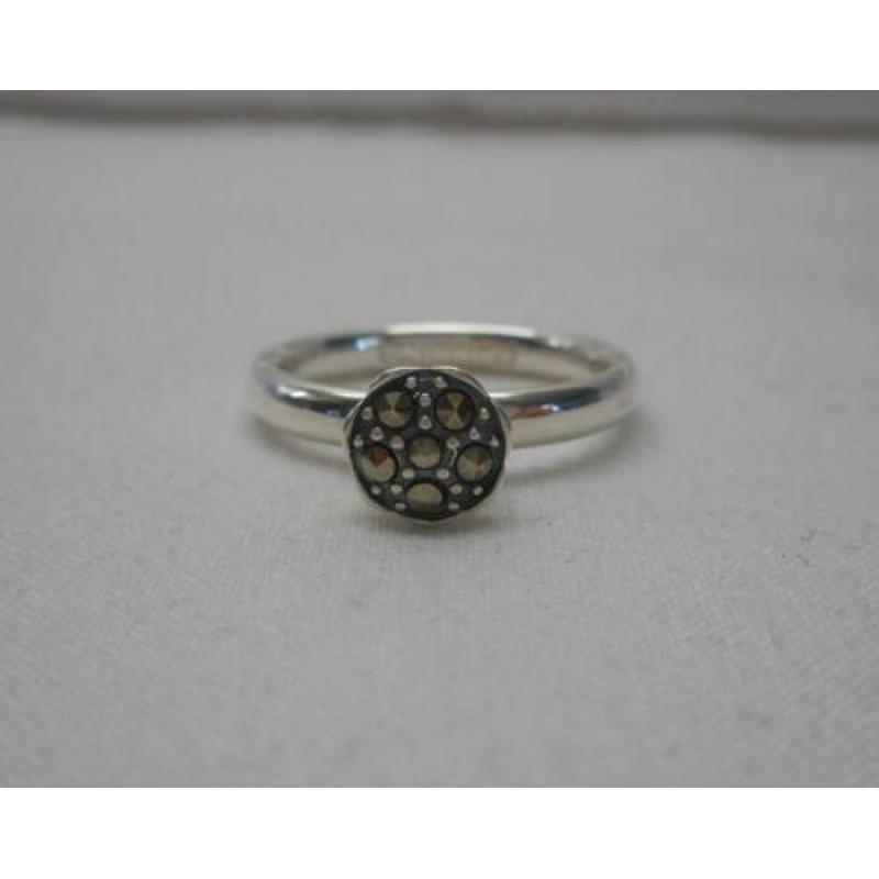 Zilveren stapelring Spinning maat 18 nr.823