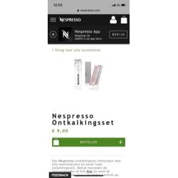 Ontkalkingsset Nespresso
