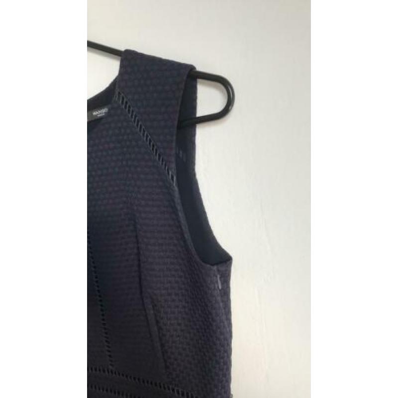Mango jurk donkerblauw maat S