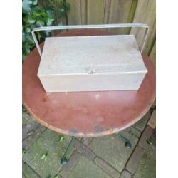 6xgereedschap kisten industrieel brocante