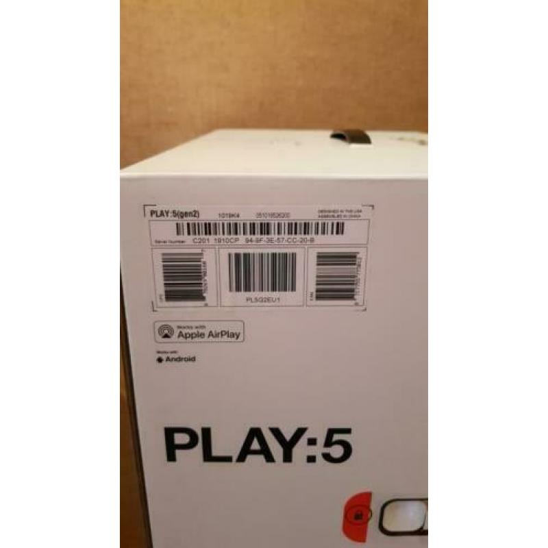 Sonos Play5 White Nieuw in sealed box