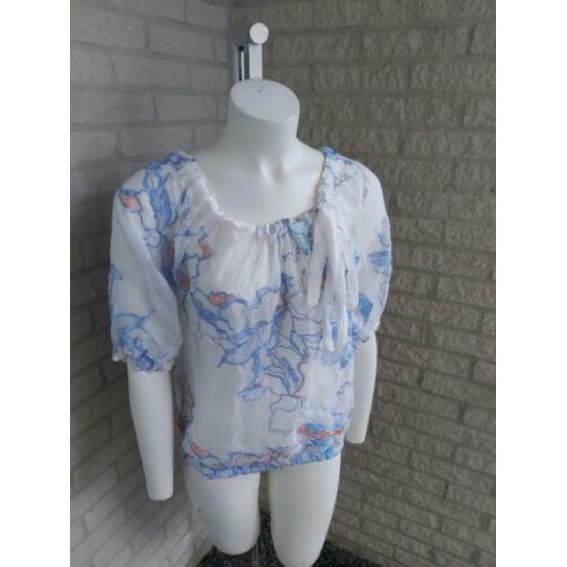 Witte blouse met strik van Villa maat S