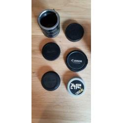 Restje fotografie spullen ( blinddoppen,uv filter, pouch) ca