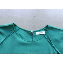 Groene, viscose top/blouse 3/4 mouw van Humanoid maat L