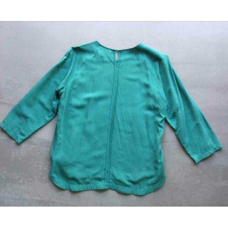 Groene, viscose top/blouse 3/4 mouw van Humanoid maat L