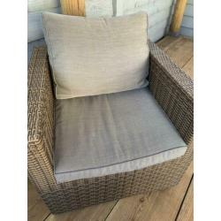 4-delig wicker setje
