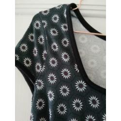 ZGAN retro vintage groen jurkje Dorothy Perkins mt 38