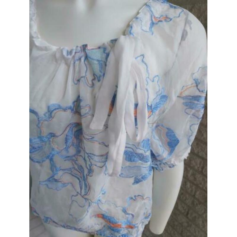Witte blouse met strik van Villa maat S