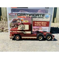 Scania T143 Duijghuijzen Druten Certificaat 1:50 WSI