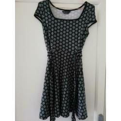 ZGAN retro vintage groen jurkje Dorothy Perkins mt 38