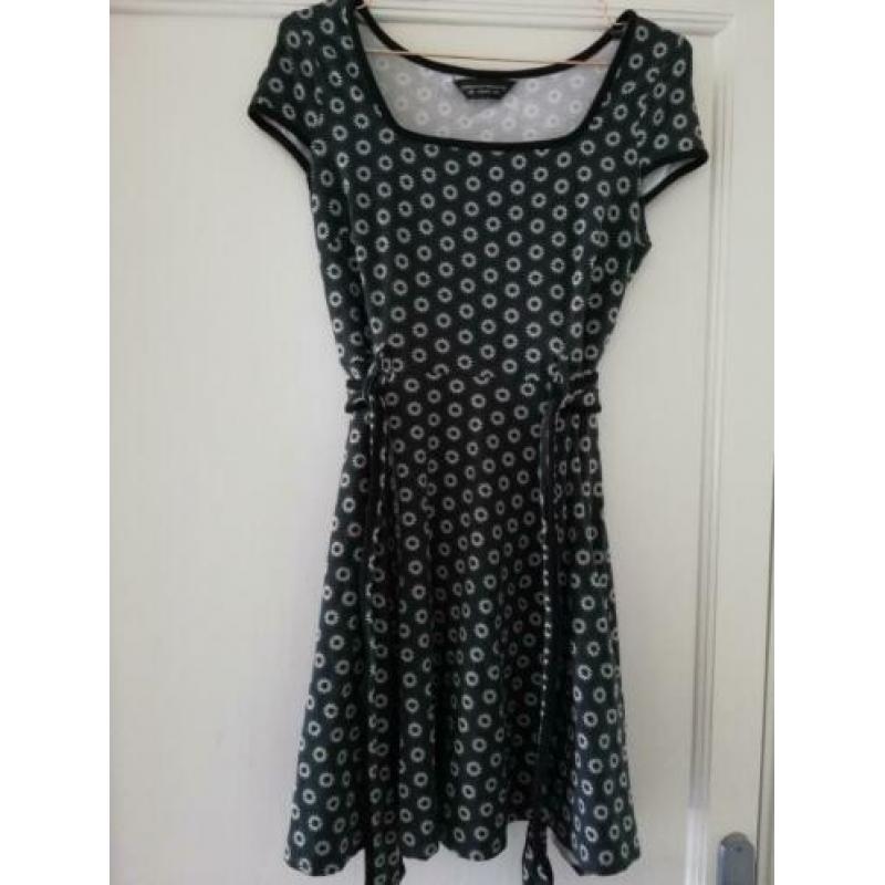 ZGAN retro vintage groen jurkje Dorothy Perkins mt 38