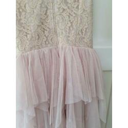 Superleuke feestjurk zalm H&M maat 170 zgan