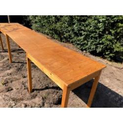 Houten oude cafe tafel / bistrotafel