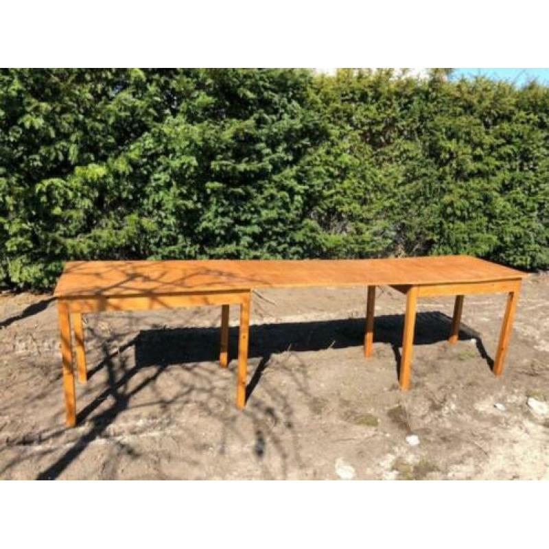 Houten oude cafe tafel / bistrotafel