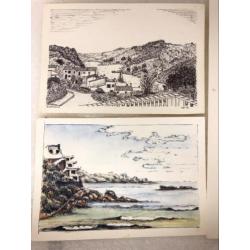 Diverse Landschap tekeningen