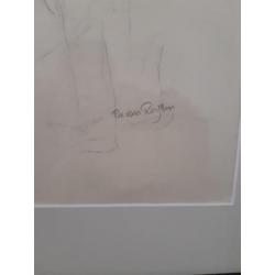 Originele potloodtekening van Ru van Rossem