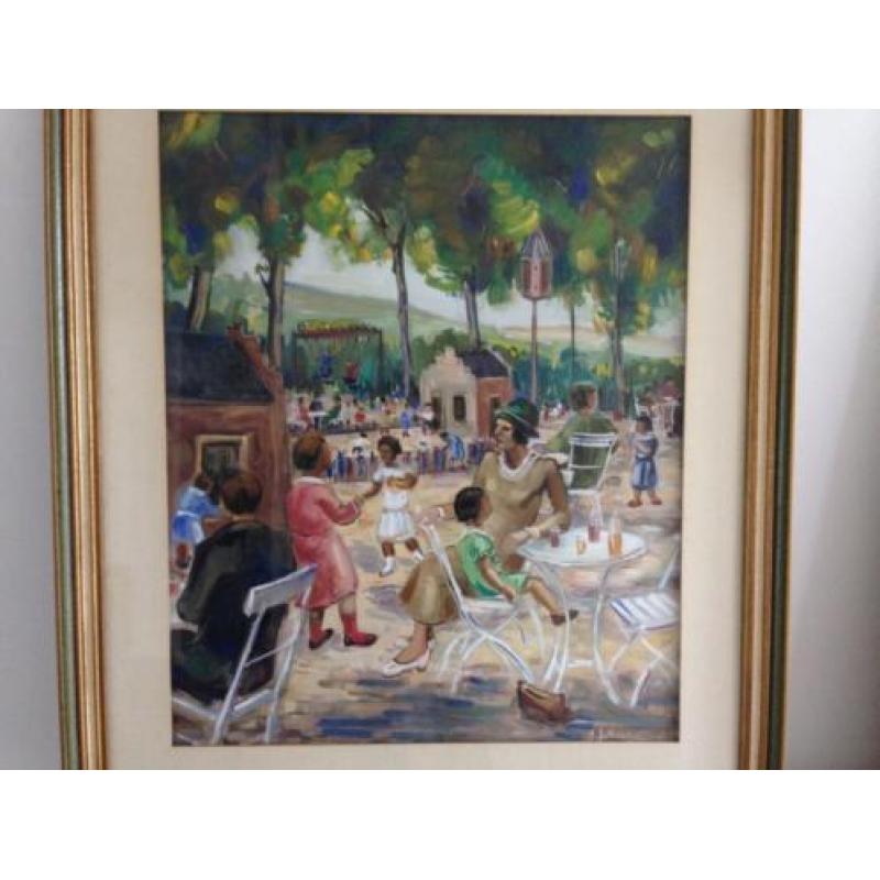 Henri Schoonbrood (Maastricht 1897-1972) Speeltuin St Pieter