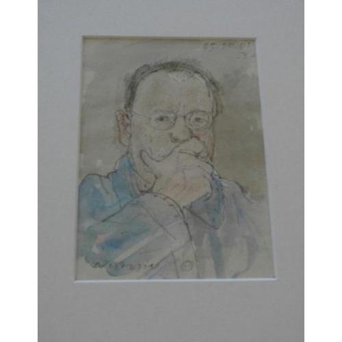 Co Westerik - gemengde techniek: zelfportret - 2001