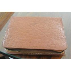 Antieke Leren Etui met Reisset