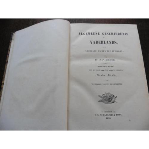 Algemeene gesch.der Vaderlands 2 e deel 6e stuk1853 JP Arend