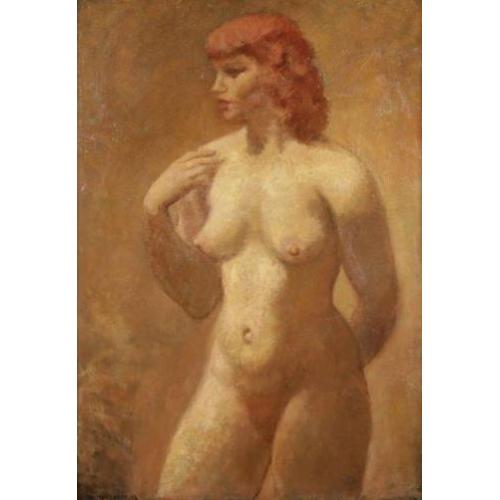 =Jacques van Melkebeke 1904-1983==BELGISCH==staand naakt==