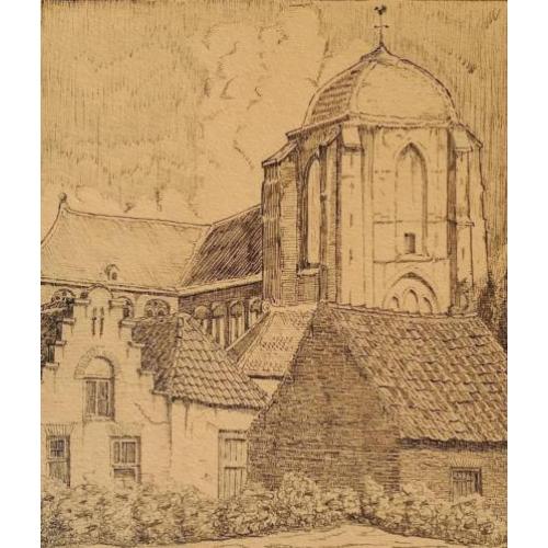 Henri Christiaan Pieck (1895-1972) - Toren te Veere - 1912