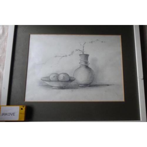 ECHTE TEKENING * STILLEVEN * Drakenvaas met Takken *