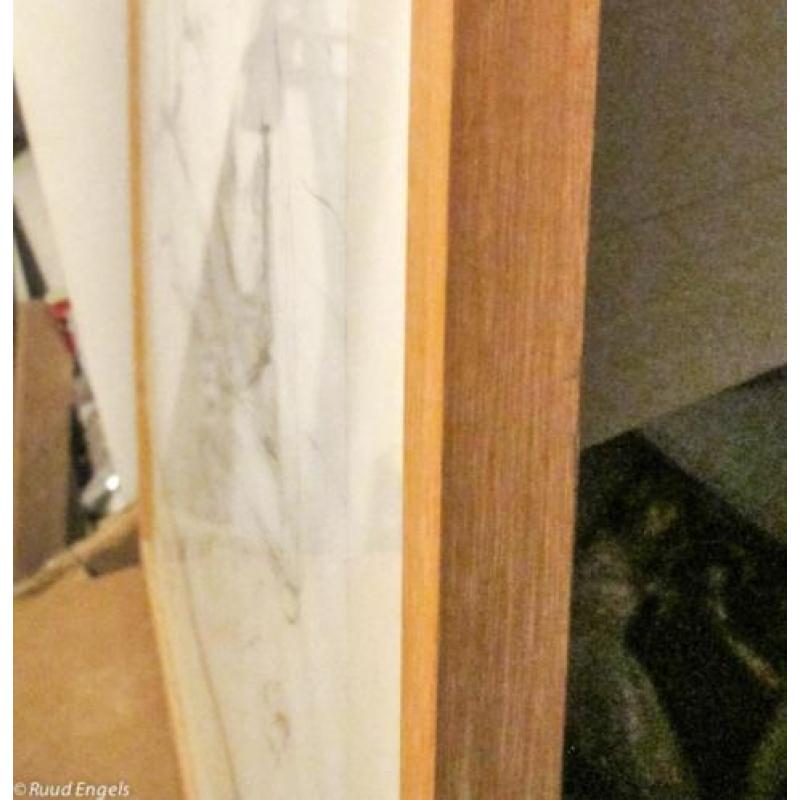 Naaktmodel tekening door Ruud Engels 2003 Incl. lijst