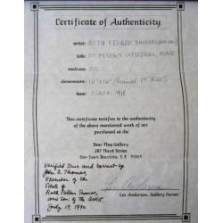 ==USA =Ruth Felkner Thomas 1889-1960==St. Peterskerk in ROME