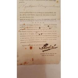 Acte van patent stad Amsterdam nr 65, 1806.Uniek antiek docu