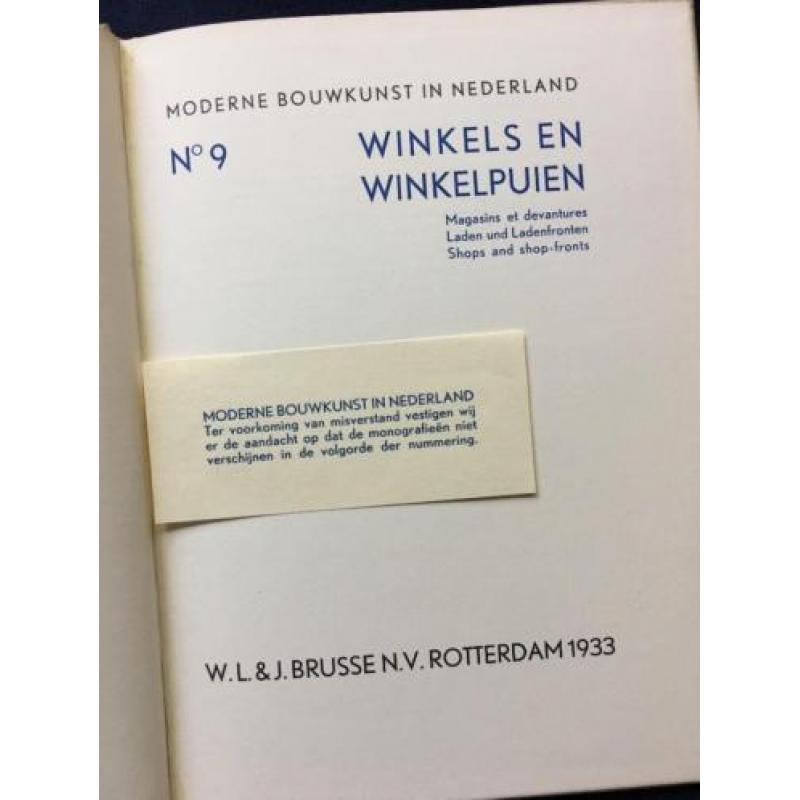 Moderne Bouwkunst /Winkels en Winkelpuien / Citroën / 1933