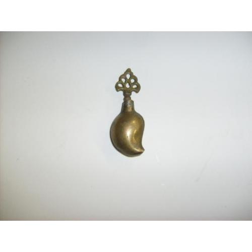 antiek koper teardrop vorm mini PARFUM FLESJE trf verzamelen