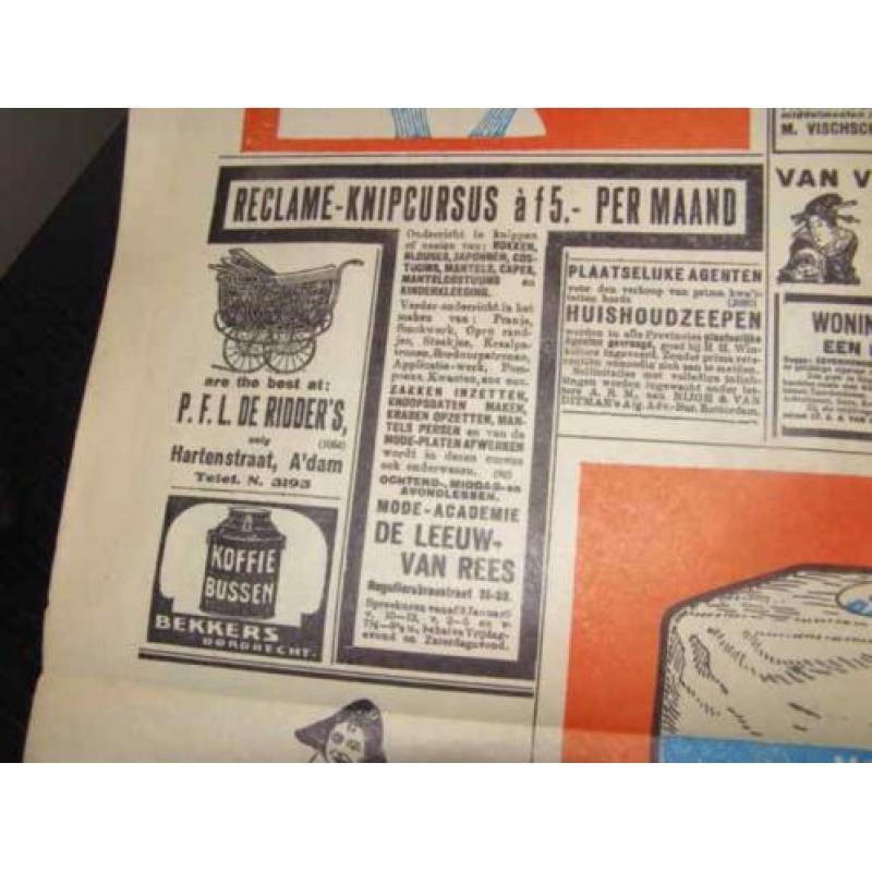 Echte krant uit 1923 (A15 781) H