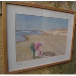Prachtige Pastel Garnalenvisser Callantsoog Christa Hoek