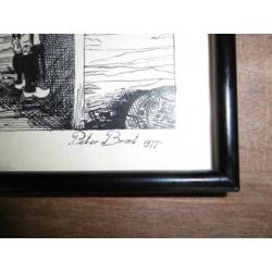 pentekening peter brant 1977 Molenaars