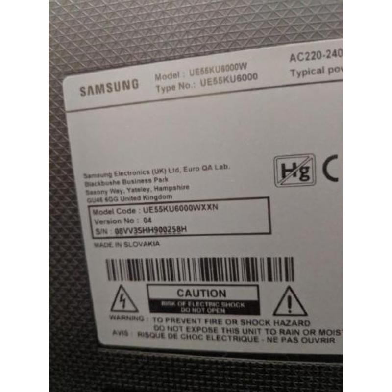 DEFECT Samsung UE55KU6000W