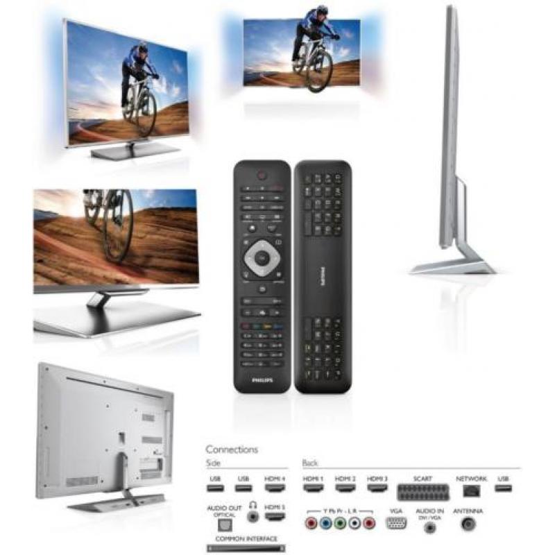 Philips Smart Tv 46"Ultra Slim 3D LED FHD Skype+3D Brillen+