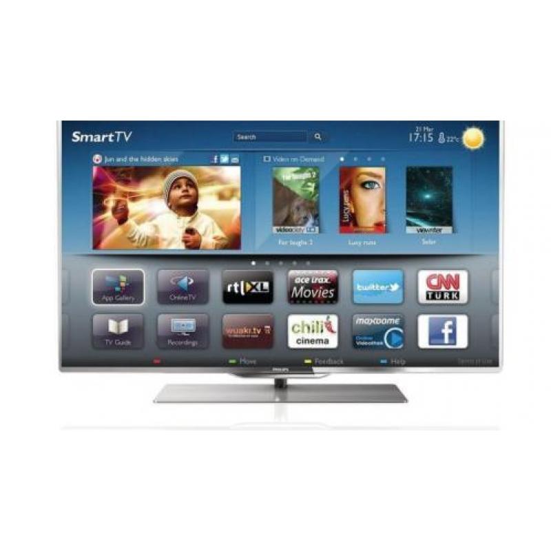 Philips Smart Tv 46"Ultra Slim 3D LED FHD Skype+3D Brillen+