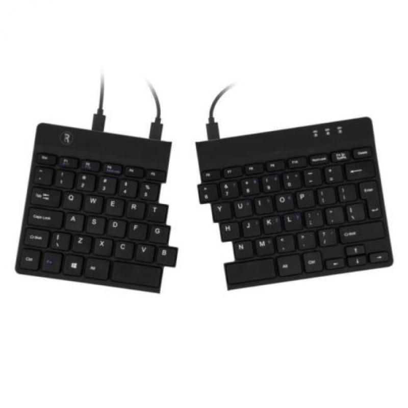 R-go split ergonomisch toetsenbord, azerty (fr), zwart, b...