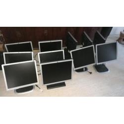 Gebruikte LCD monitoren, partij 10 stuks, ook los te koop
